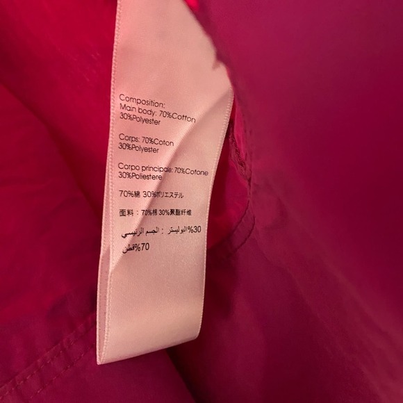 Phillip Lim Puff Sleeve Godet Rivet Side Tie Dress pink magenta fit flare size 8 - Picture 11 of 13